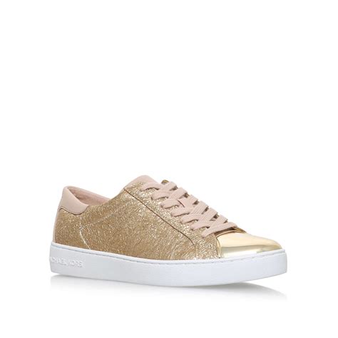 michael kors frankie sneaker leather 43r7frfs4l|Michael Kors Women’s Frankie Stripe Leather Sneakers In Optic .